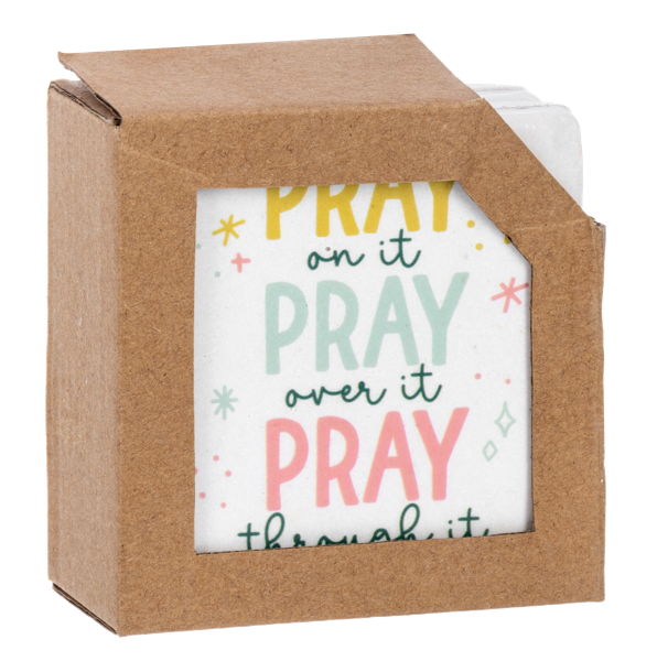 Color Faith Text Coaster (4 pc. set)