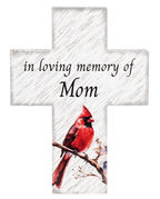 In Loving Memory Mom & Dad Cardinal Cross