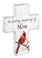 In Loving Memory Mom & Dad Cardinal Cross