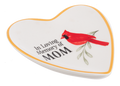 In Loving Memory of Mom/Dad Cardinal Heart Trinket Dish