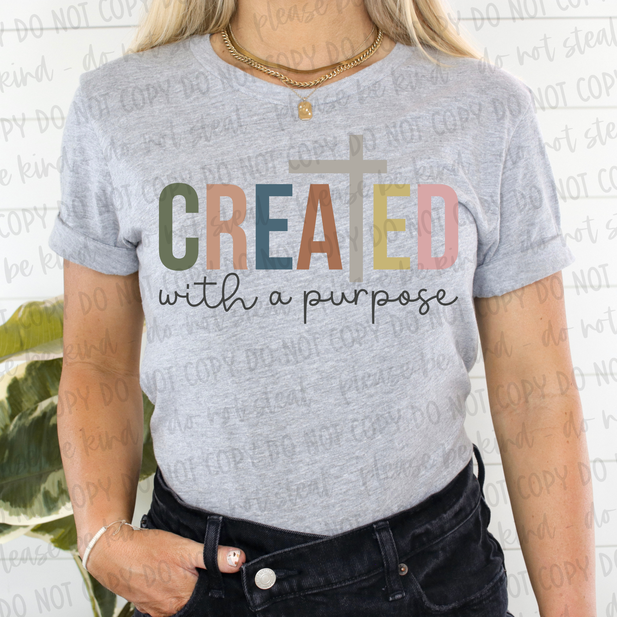 CREATED WITH A PURPOSE TEE