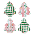 Christmas Pattern Tree Plate