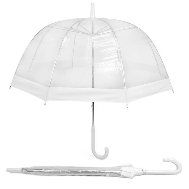 See-Thru-Bubble Wind-Resistant Premium Clear Umbrella-