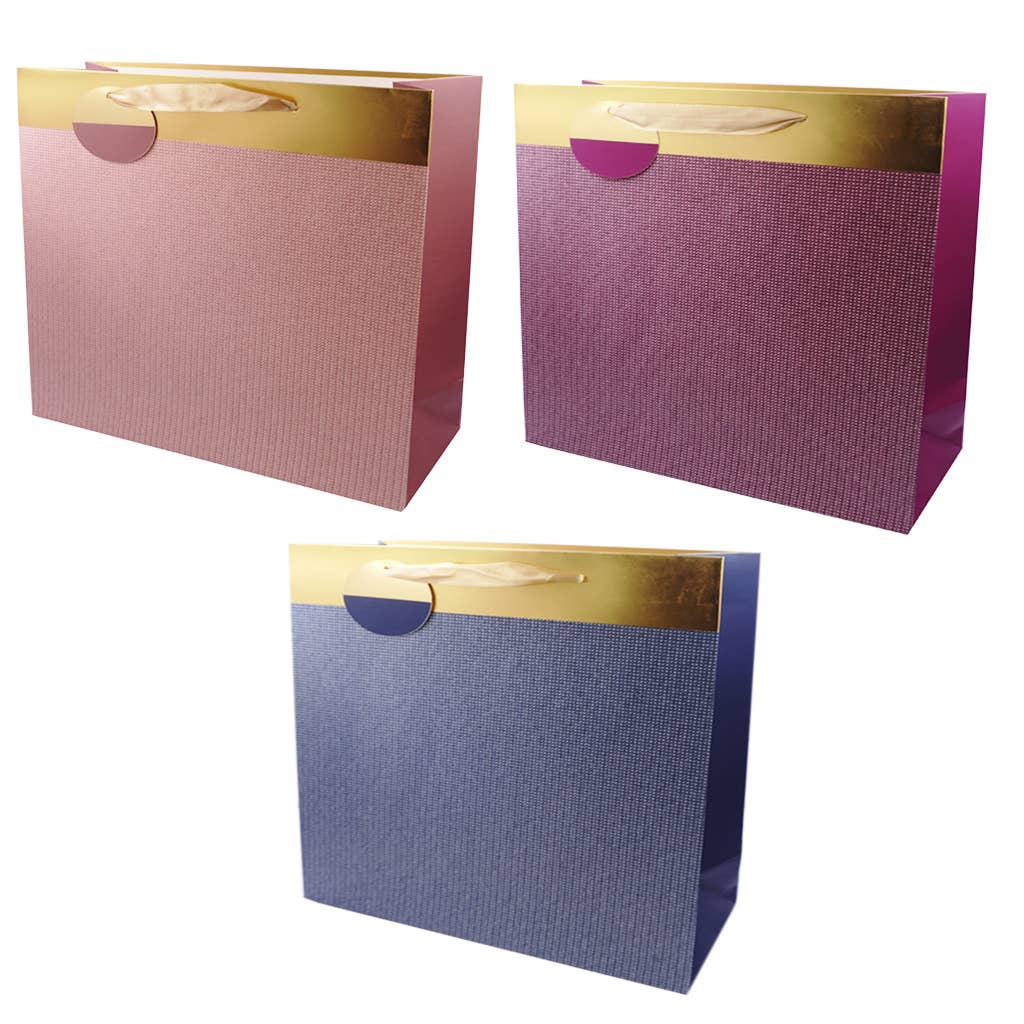 Everyday Gift Bags – Foil Front, Ribbon Handles, 3 Designs