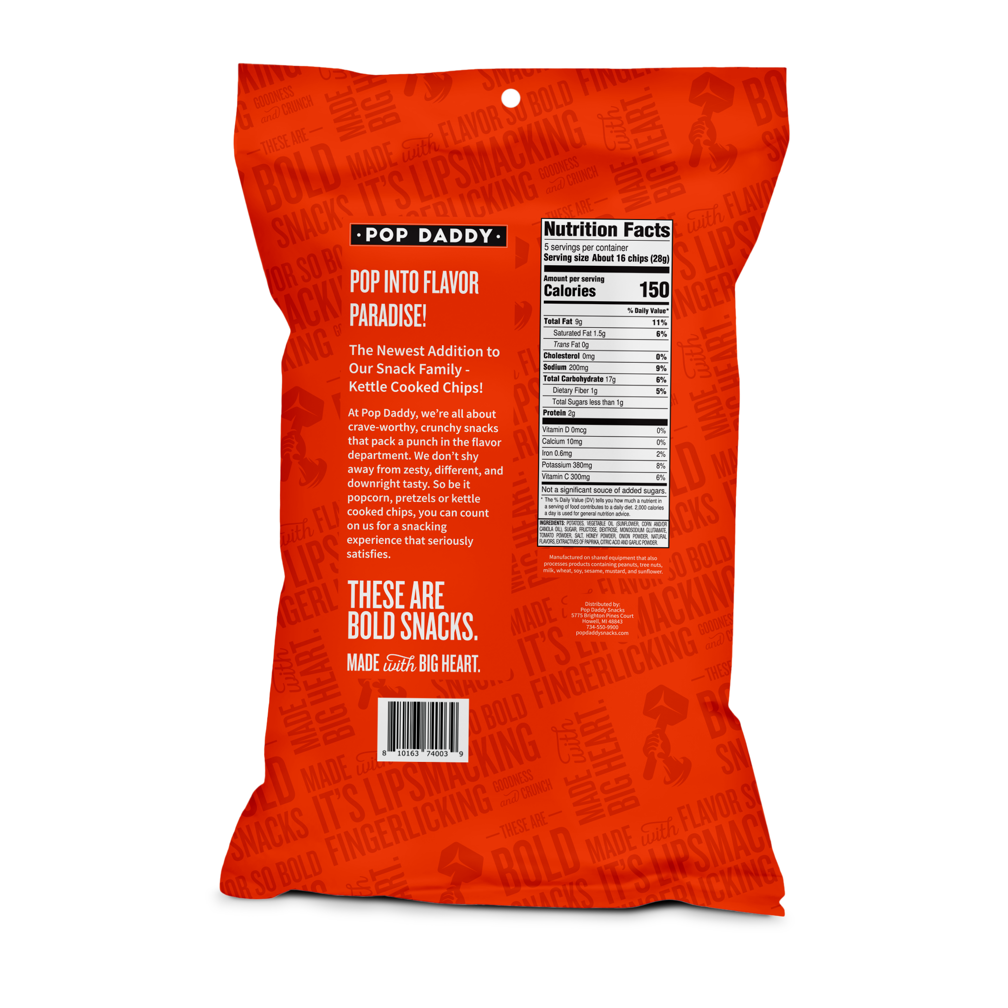Mesquite BBQ Kettle Cooked Potato Chips 5.0 oz