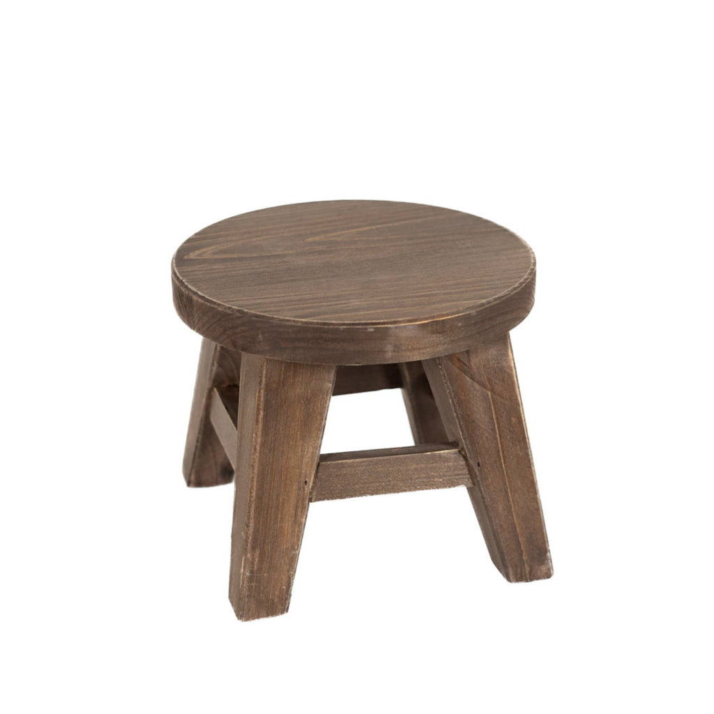 11007 - 9x9x6 wood riser (ROUND) home decor espresso