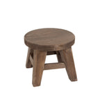 11007 - 9x9x6 wood riser (ROUND) home decor espresso