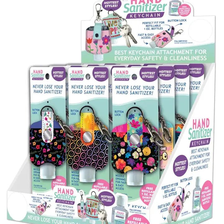 HAND SANITIZER ON KEYCHAIN
