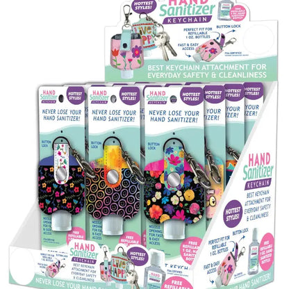 HAND SANITIZER ON KEYCHAIN