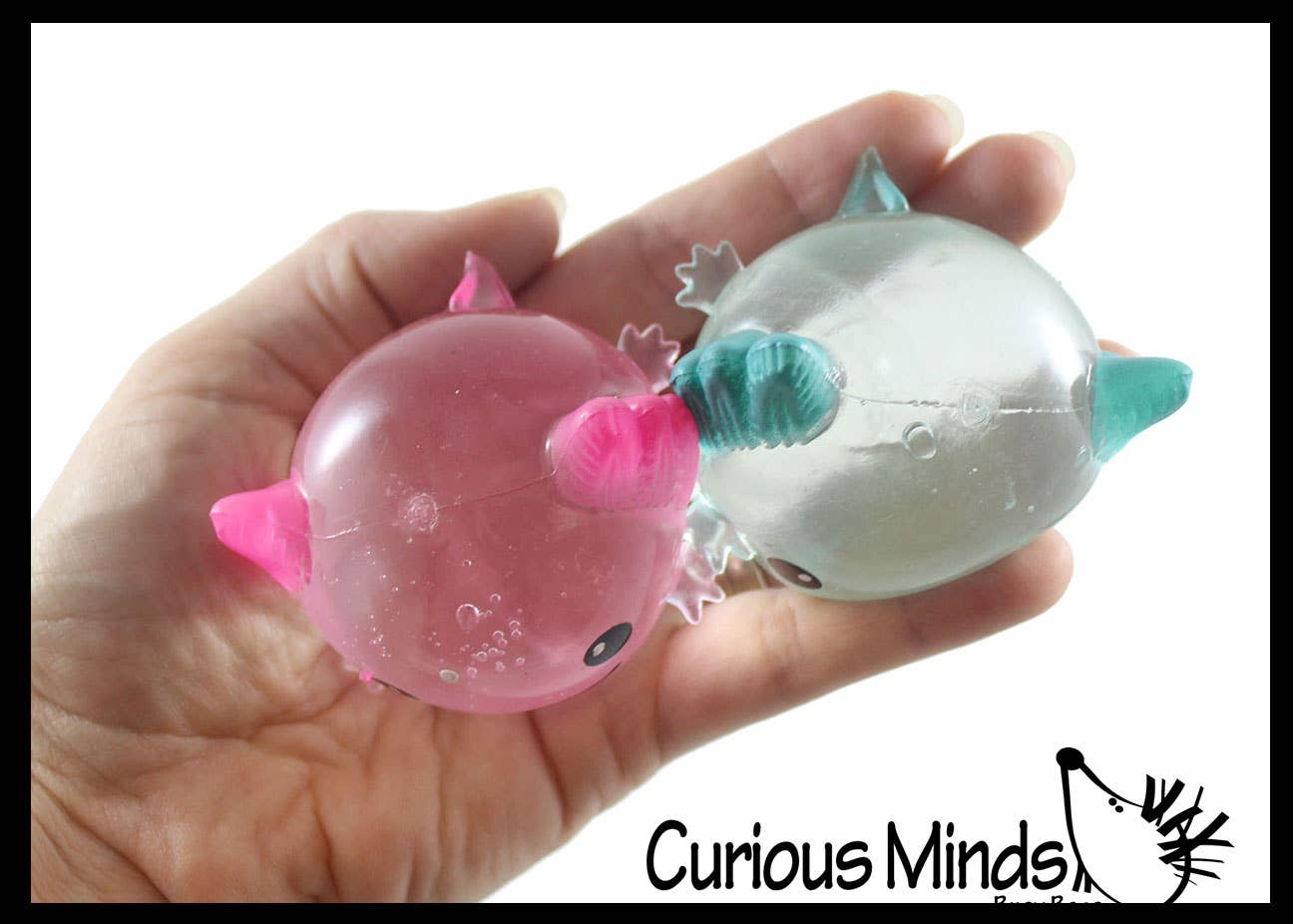 1 Axolotl Splat Ball -  Water Filled Splat Stress Ball - Thr