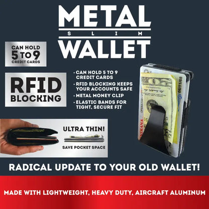 Roughneck Ultra Thin RFID Metal Wallet