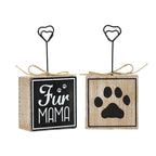 15863 - 3x6 wood photo block (FUR MAMA)  Pet Decor