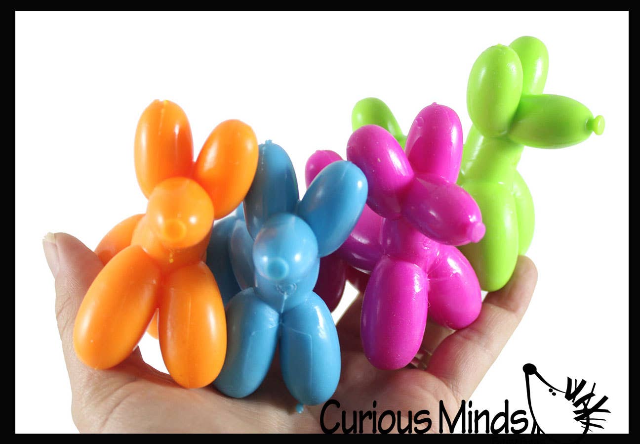 1 Mini Balloon Dog Doh Filled Stress Ball - Cute Squishy Sen