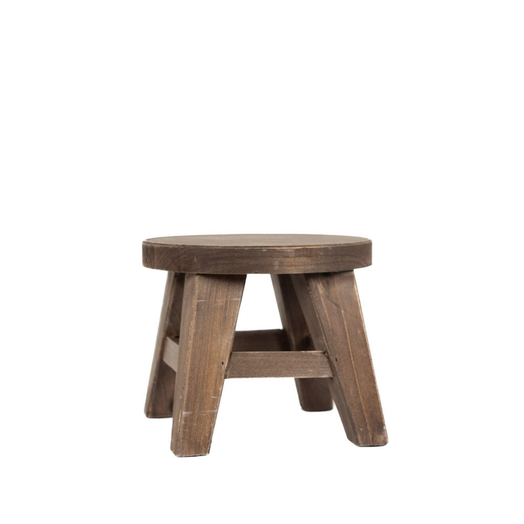 11007 - 9x9x6 wood riser (ROUND) home decor espresso