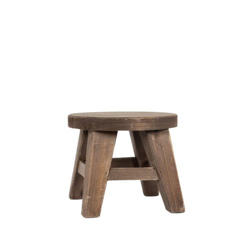 11007 - 9x9x6 wood riser (ROUND) home decor espresso