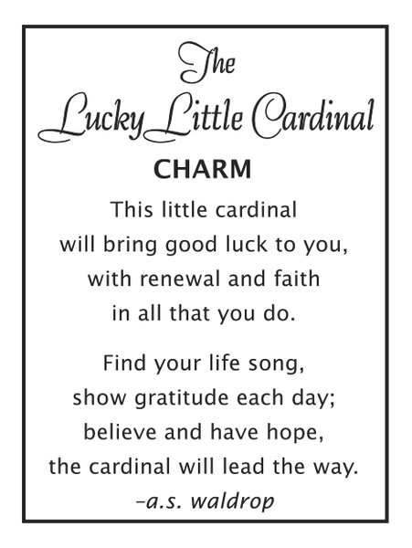 The Lucky Little Cardinal Charms