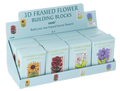 3D Framed Flower Building Block Plaques