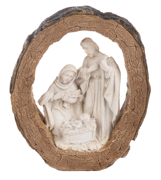 Log Nativity Figurine Small
