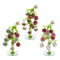 Slanted Christmas Tree with Ornaments