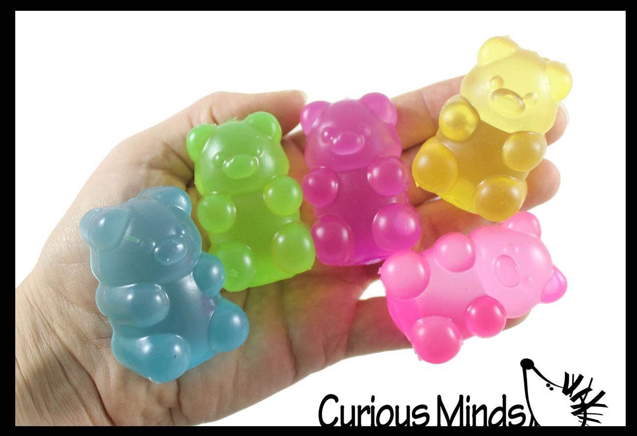 1 -2" Gummy Bear Shaped Ball - Thick Glue/Gel Syrup Molasses