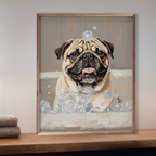Pug In A Tub