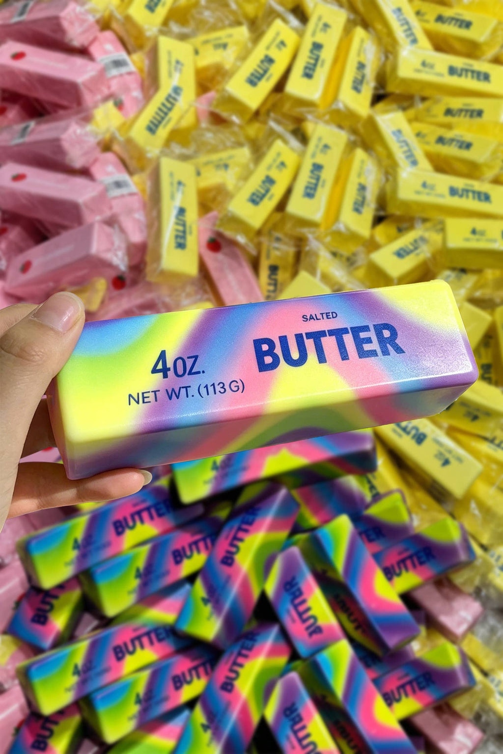 1PC PU Butter Sticker Relieve Pressure Toy Gifts
