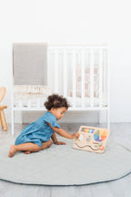 Wooden Busy Board, Montessori Interactive Activity Board