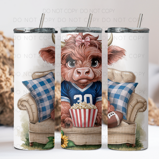 Football Cow 20oz Tumbler