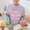 GOD SAYS I AM COQUETTE BOWS TEE