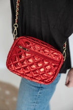THOMAS & LEE SPARKLE QUILTED PURSE