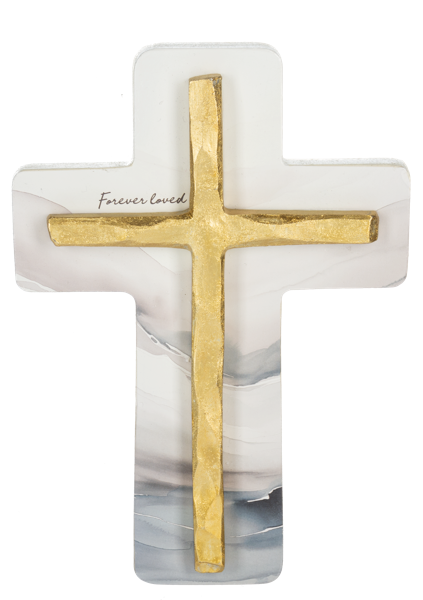 Bereavement Watercolor Cross Wall Plaques