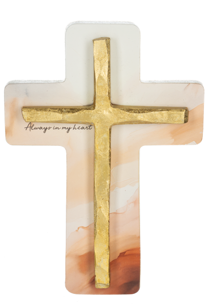 Bereavement Watercolor Cross Wall Plaques