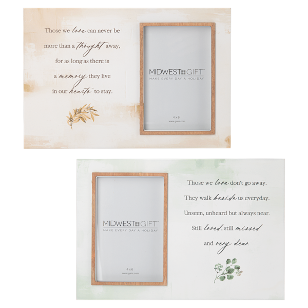 Bereavement Watercolor Message 4x6 Frames