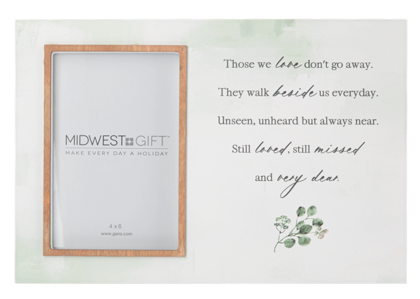 Bereavement Watercolor Message 4x6 Frames