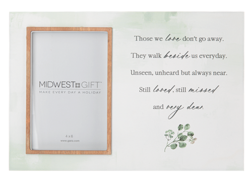 Bereavement Watercolor Message 4x6 Frames