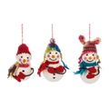 Handcrafted Jolly Snowman Ornaments