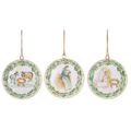 Watercolor Holy Family Disk Ornaments