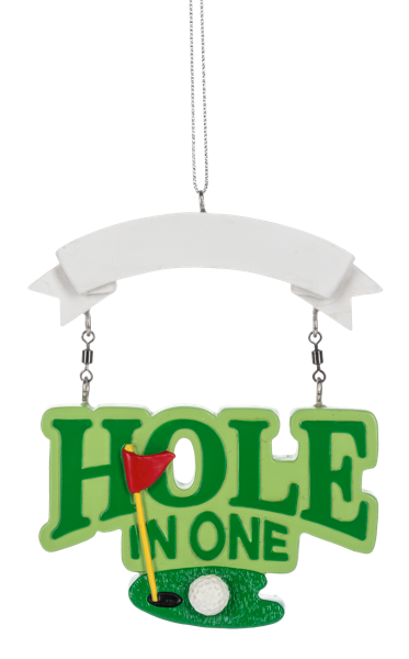 Personalize Golf Ornament - Hole in One