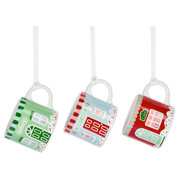 Sweet Shop Mug Ornaments