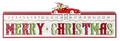 Retro Santa in Town Car Slide Down Calendar