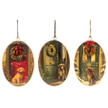 Holiday Dog Disk Ornaments