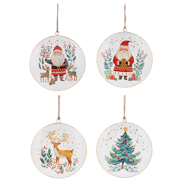 Scandi Disk Ornaments