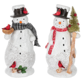 Cottage Snowman Figurines