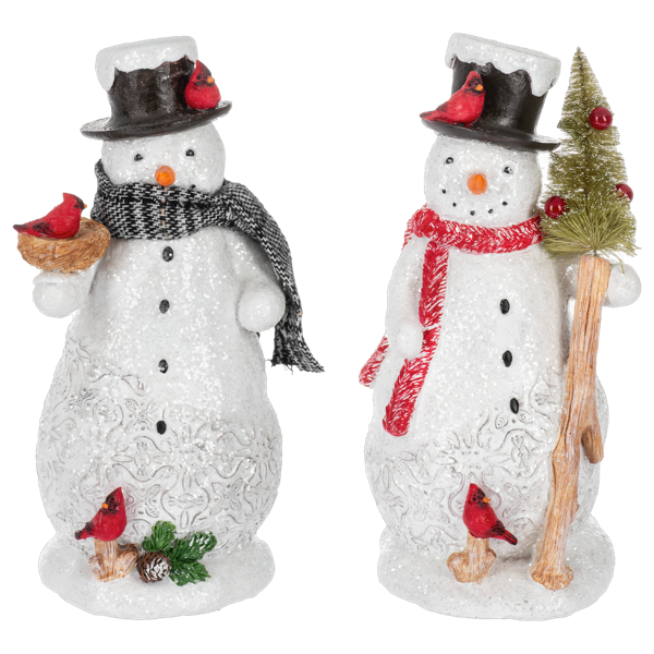 Cottage Snowman Figurines