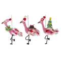 Handcrafted Christmas Flamingo Ornaments