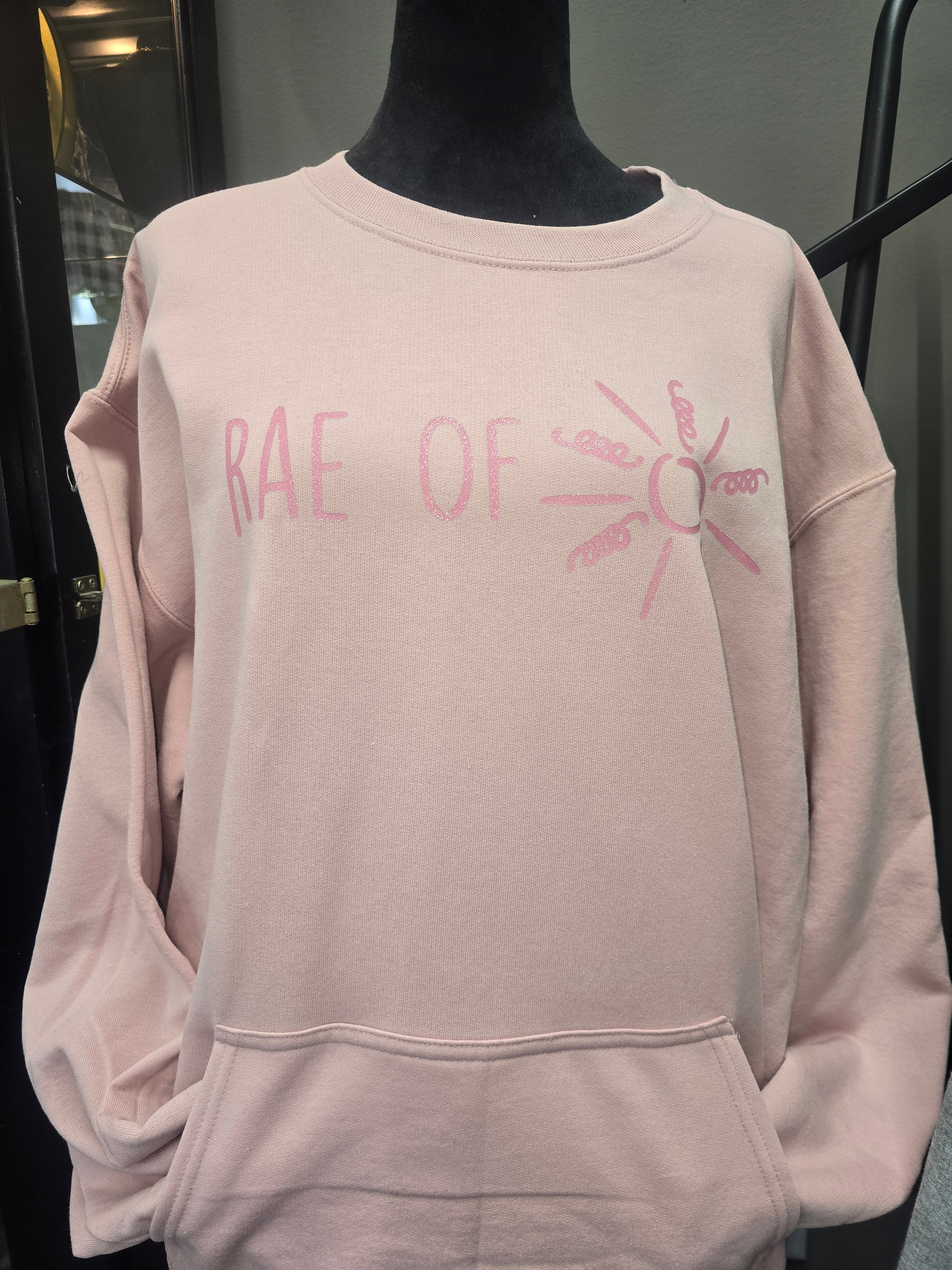 RAE OF SUNSHINE PINK ON PINK GLITTER