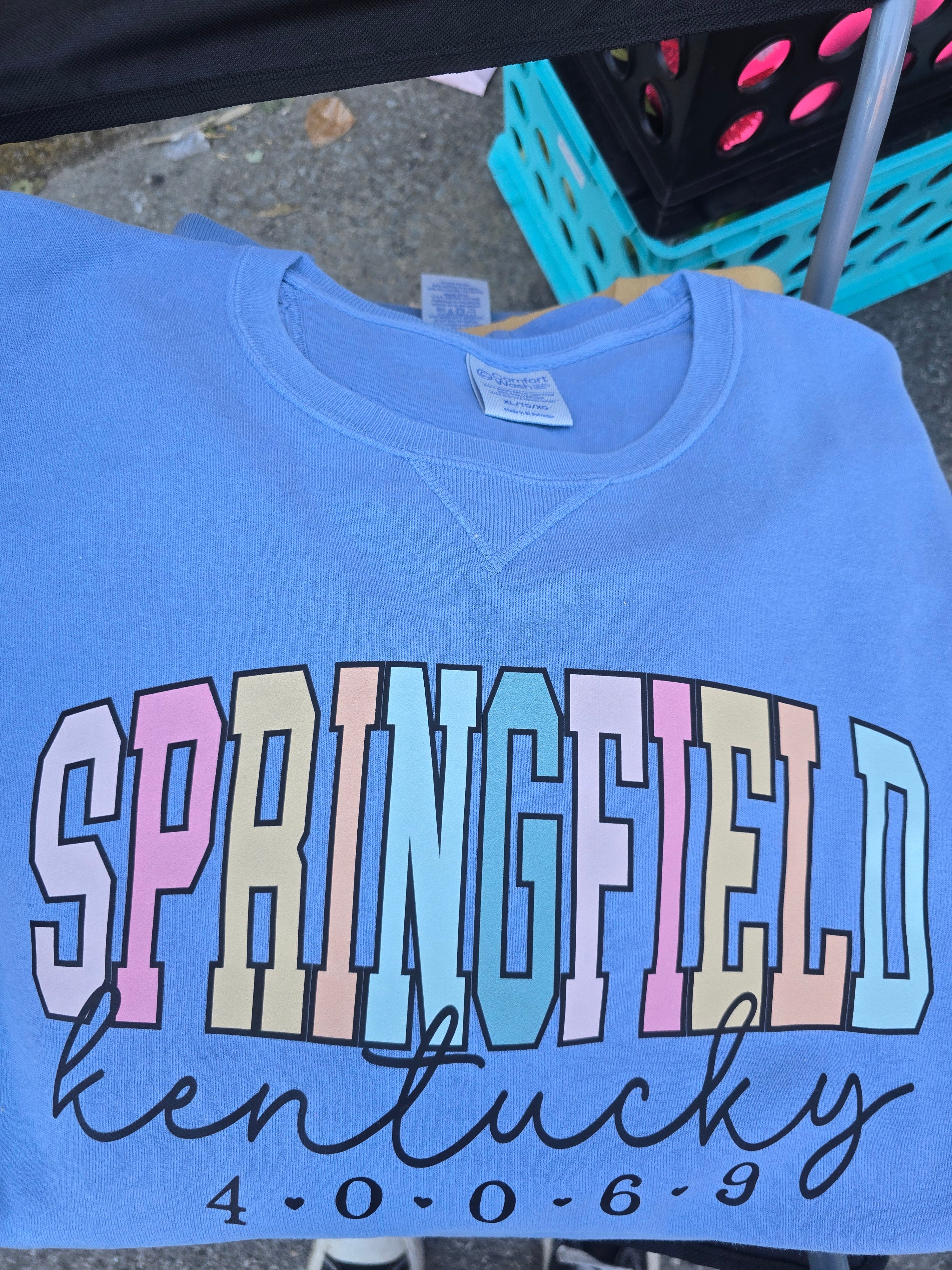 Springfield comfort wash zipcode crewneck
