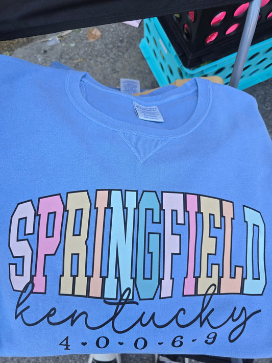 Springfield comfort wash zipcode crewneck