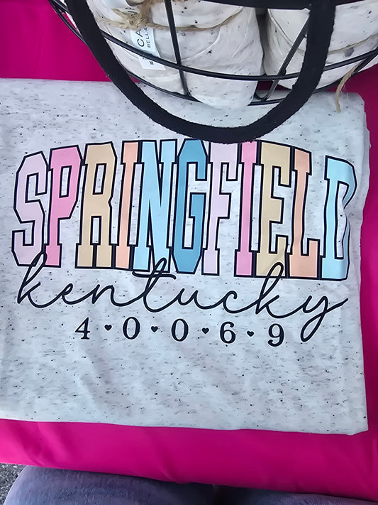 Springfield zipcode tee