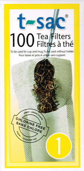 T-SAC  single-use TEA FILTER BAGS, biodegradeable